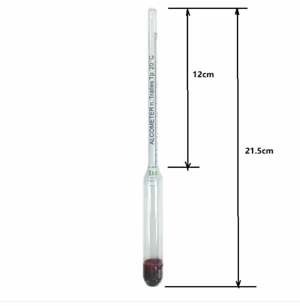 Still Spirits Alcometer 0 -100% & Proof scale with instructions