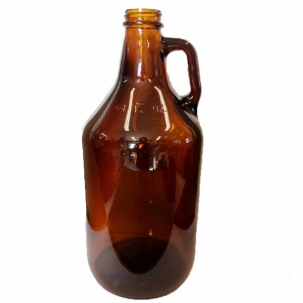 6x2L(64OZ) Amber Beer Growler with Metal Lid