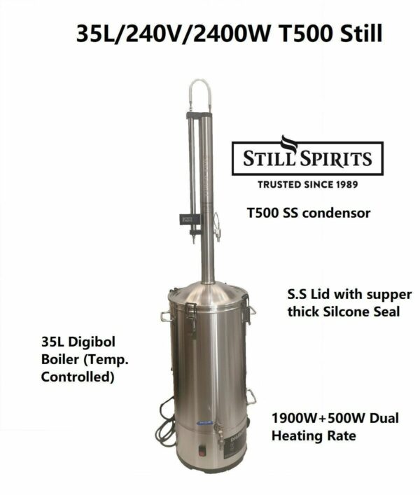 Still Spirits T500 Stainless steel Condensor Kit FREE 35L Digiboil