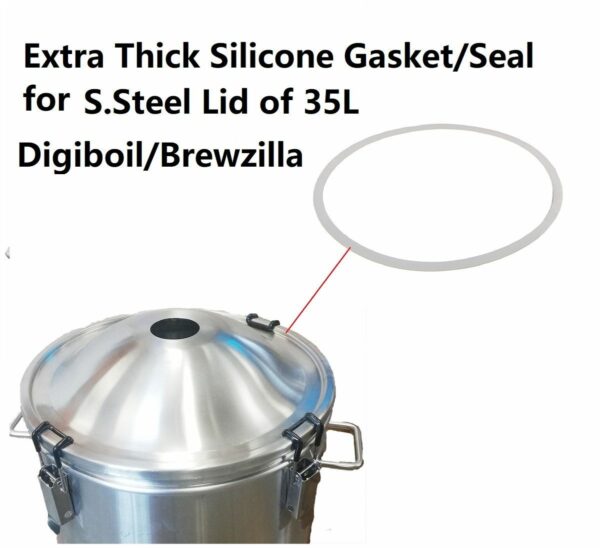 Extra Thick Silicone Gasket/Seal for SS Lid of 35L Digiboil/Brewzilla