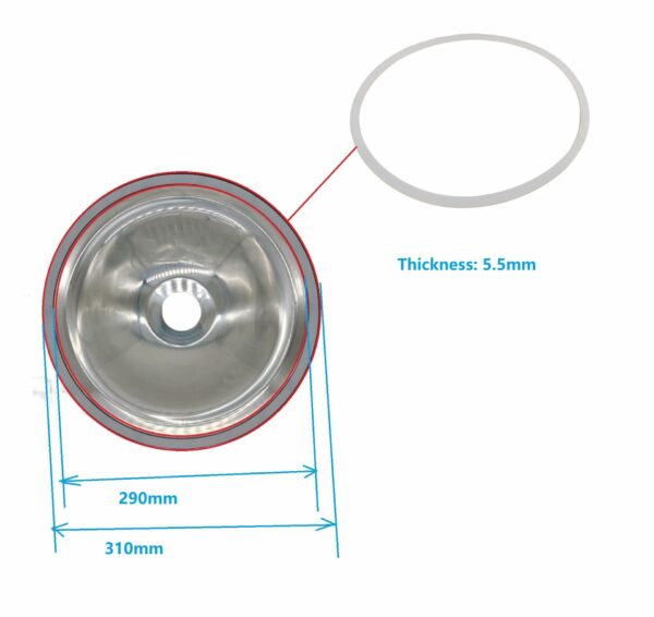 Extra Thick Silicone Gasket/Seal for SS Lid of 35L Digiboil/Brewzilla