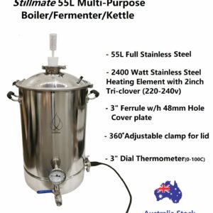 StillMate 55L Multi-Purpose 240V/2400W Electrical Boiler/Fermenter/Kettle