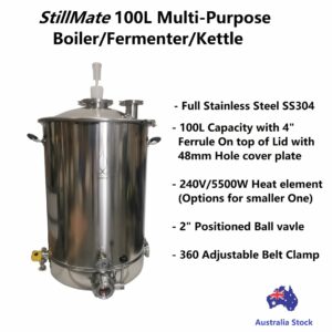 StillMate 100L Multi-Purpose 240V/5500W Electrical Boiler/Fermenter/Kettle