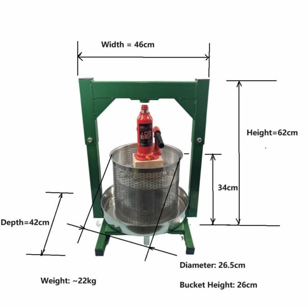 Heavy Duty 14L Stainless steel Hydraulic Press