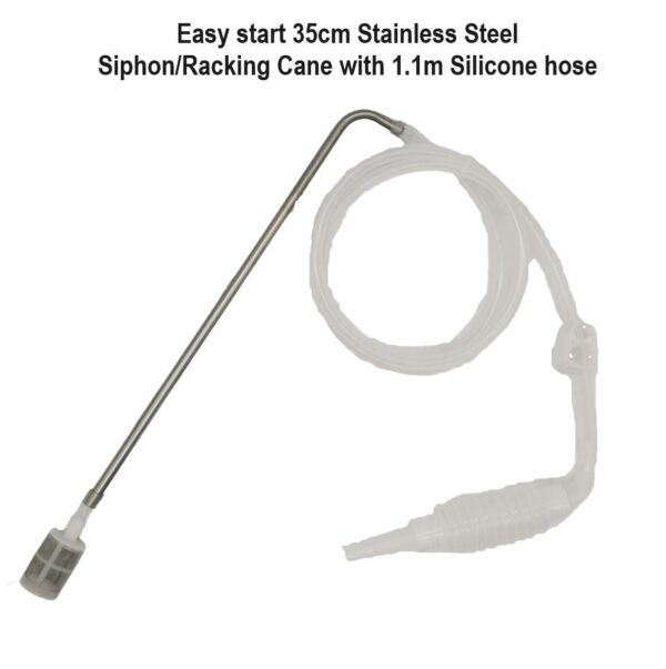 Easy start Stainless steel racking cane/siphon 35cm