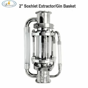 2" Stainless steel Soxhlet Distillation Extractor/Gin Basket