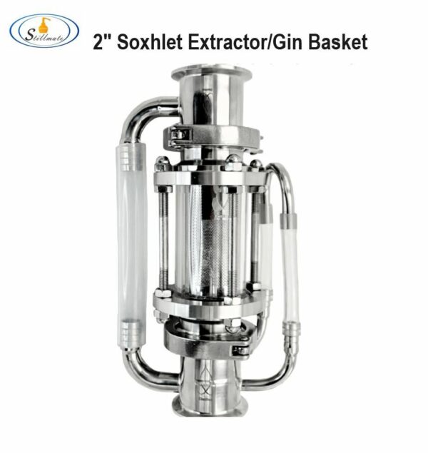 2" Stainless steel Soxhlet Distillation Extractor/Gin Basket