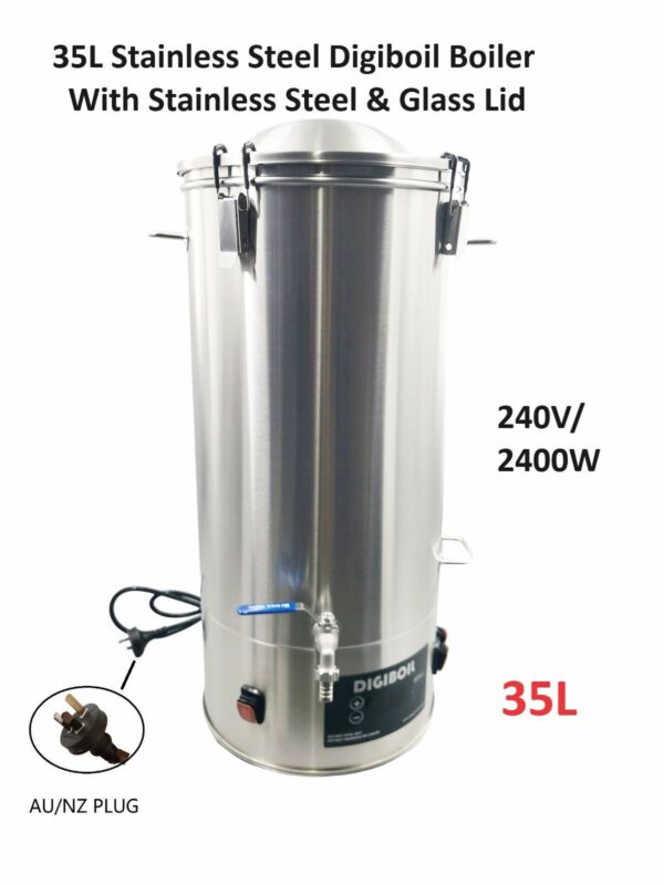 35L Digital Turbo Boiler with Stainless steel & Glass Lid