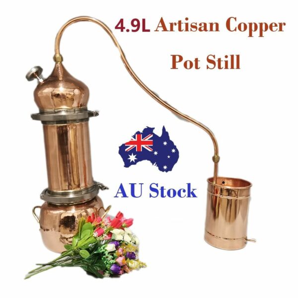 HandCraft 4.9 L Artisan Style Copper Pot Still