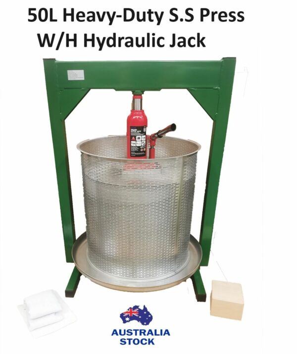 New Heavy Duty 50L Stainless steel Hydraulic Press - Limited Stock