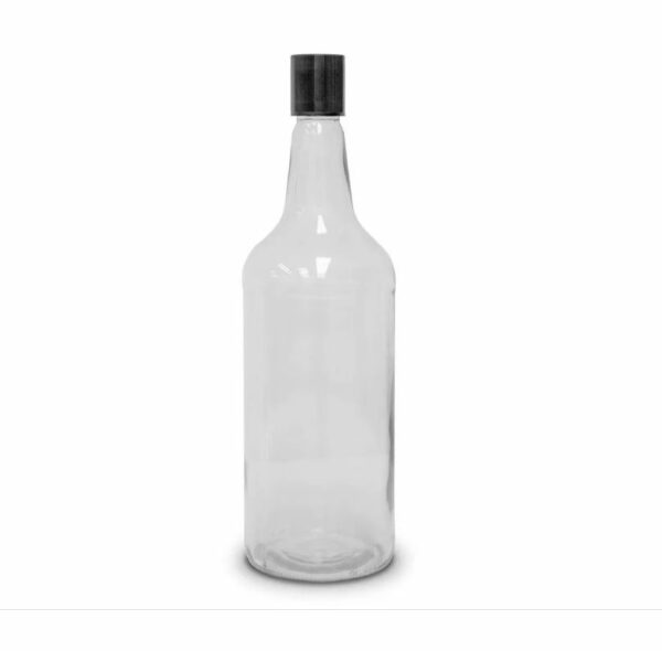 12x1125ML Clear Glass Spirits Bottles with Plastic caps