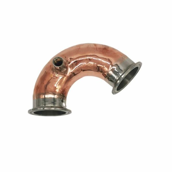 2 Inch Copper 135C Elbow with Thermometer fitting & Thermometer