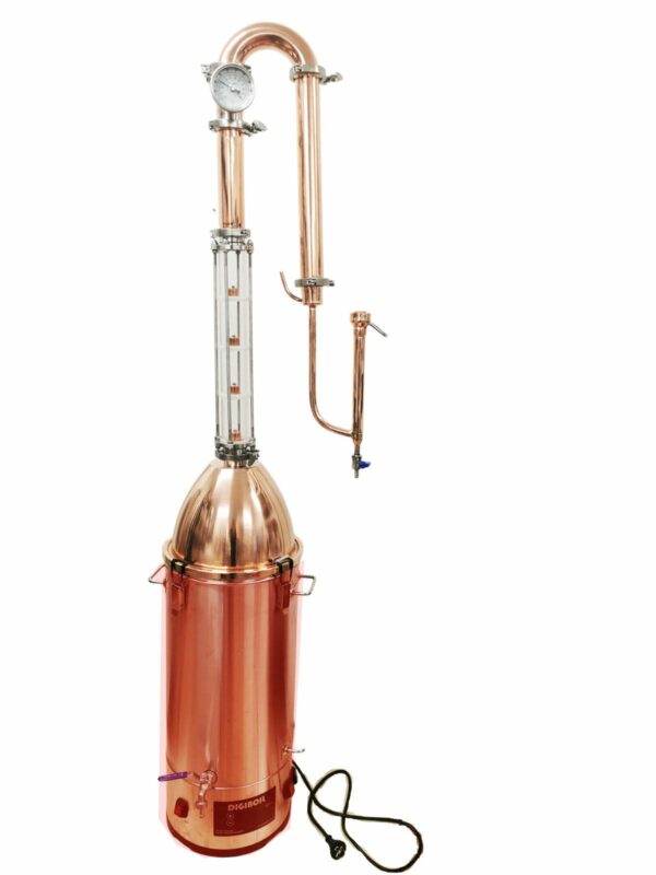 Stillmate 35L 2" x 4 Plates Crystal Clear Copper dome Condensor & Boiler Kit V3514 Full Kit