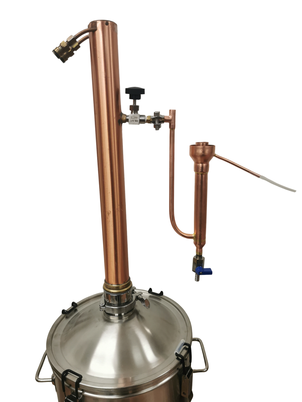 thumbnail image 2 of Brewwizard Stainless Steel 2" Sight Glass Kit For Pure Distilling Reflux Condenser 2 of 4