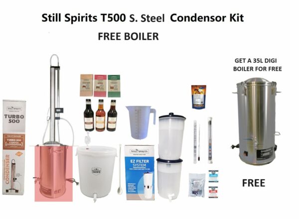 Still Spirits T500 Stainless steel Condensor Kit FREE 35L Digiboil