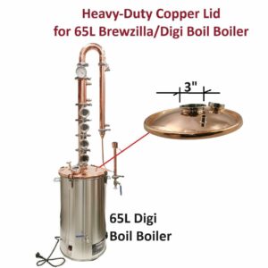 Heavy Duty Copper Lid for 65L Digi boiler with 3" fitting