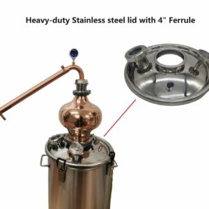 Heavy duty Stainless Steel Lid for 35L Digi boiler with 4" fitting and sight glass