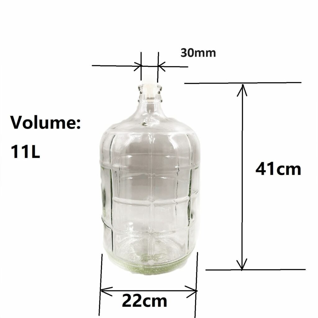 11L(3 Gallon) Glass Carboy /Fermenter - Brewers Choice