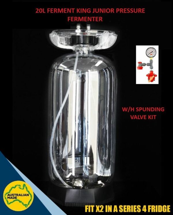 20L Fermenter King Junior Unitank Pressure Fermenter with BlowTie Spunding Valve