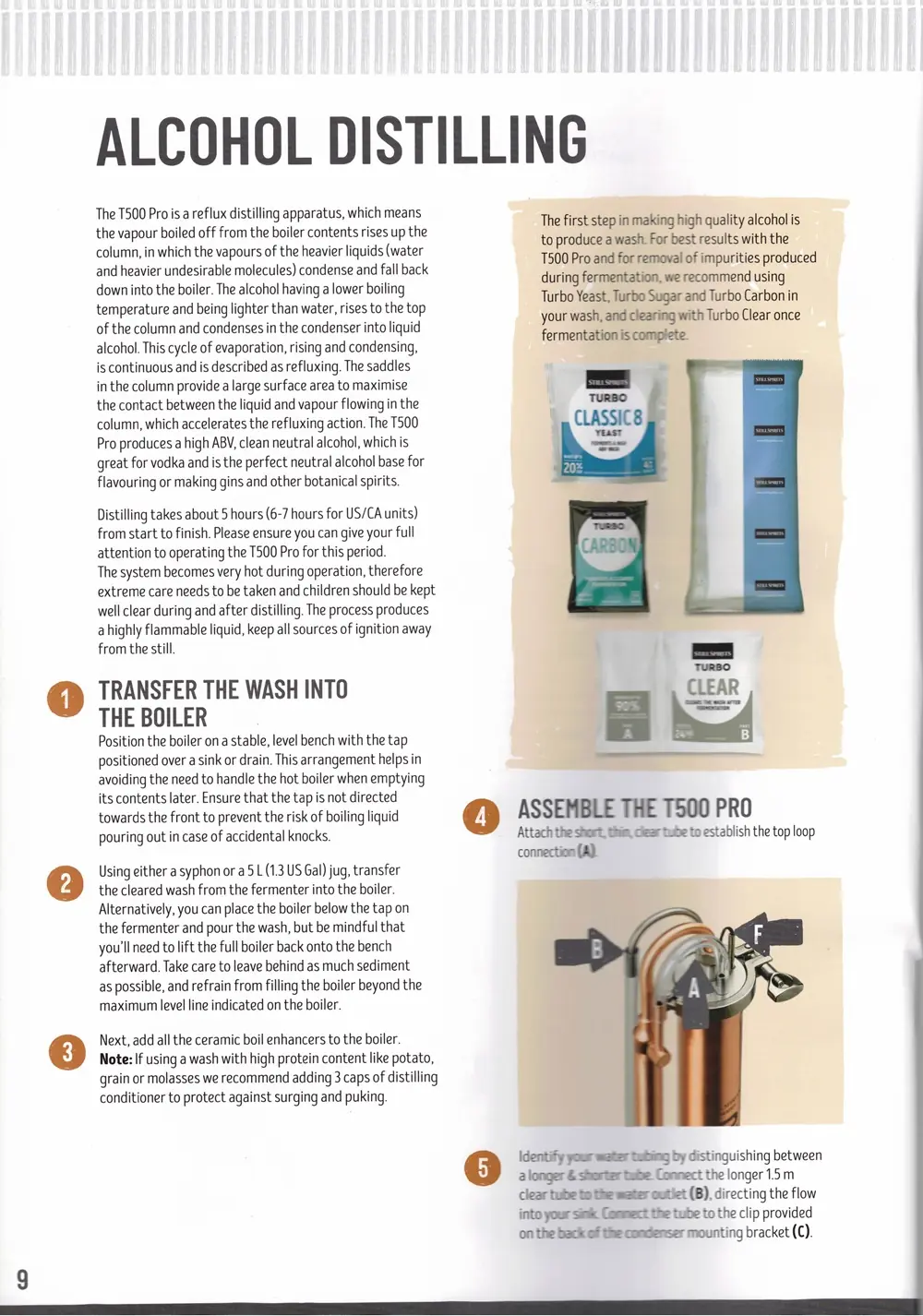 T500 Pro Copper Condenser Still Kit